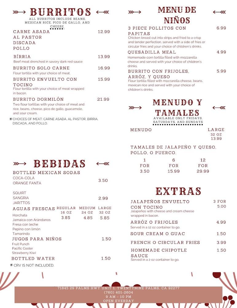 Nydia's Mexican Kitchen Menu image 3